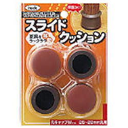 光 スライドクッション丸キャップ茶M 25～28mm 画像