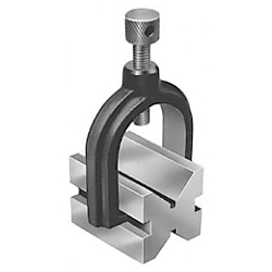 ユニ 硬鋼製クランプ付Vブロック 50mm