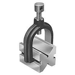 ユニ 硬鋼製クランプ付Vブロック 60mm