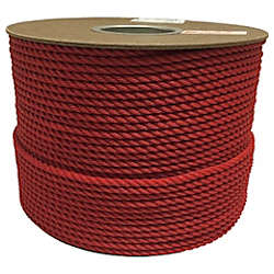 ユタカ ロープ PEカラーロープドラム巻 6φ×1m レッド