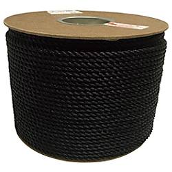 ユタカ ロープ PEカラーロープドラム巻 6φ×1m ブラック