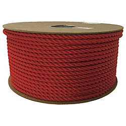 ユタカ ロープ PEカラーロープドラム巻 9φ×1m レッド