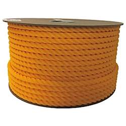 ユタカ ロープ PEカラーロープドラム巻 12φ×1m イエロー