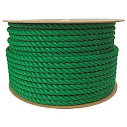 ユタカ ロープ PEカラーロープドラム巻 12φ×1m グリーン