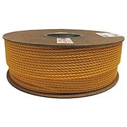 ユタカ ロープ PEカラーロープドラム巻 4φ×1m イエロー