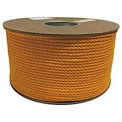 ユタカ ロープ PEカラーロープドラム巻 5φ×1m イエロー
