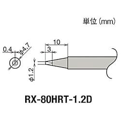 グット 替こて先 1.2D型 RX-802/822/852AS用