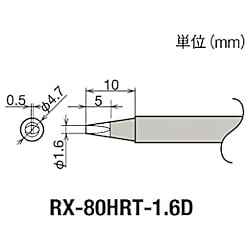 グット 替こて先 1.6D型 RX-802/822/852AS用