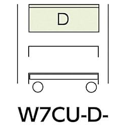ヤマテック スペシャルワゴン W750×D500 移動式 超深型1段