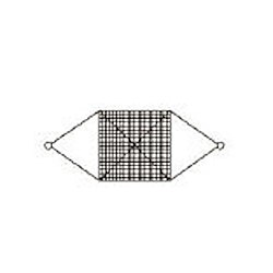 ワイヤモッコ リング付 12×9×120目