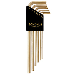 ゴールドガード加工（14K）六角ロングL-レンチセット（ミリ）