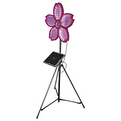 桜サークラー ソーラー式大型回転灯 三脚付 電源セット
