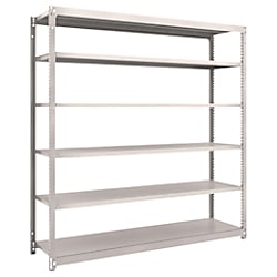 軽中量ボルトレス棚 M1.5型 （１５０ｋｇタイプ、高さ１８００ｍｍ、６段タイプ）