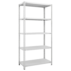 セミボルトレス軽量棚 （100kg・120kgタイプ、高さ1800mm）5段 画像