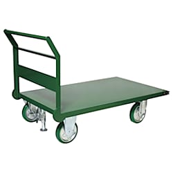 鋼鉄製運搬車 ストッパー付（固定ハンドル/900,1200mm）