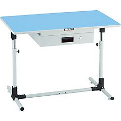上下調節機能付作業台 引出付 均等荷重50kg