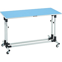 上下調節機能付作業台（キャスター付）均等荷重100kg
