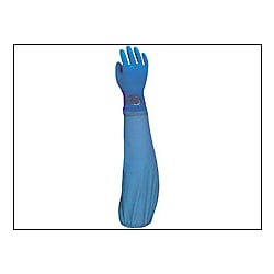 腕カバー付耐油ビニローブ №695 Lサイズ