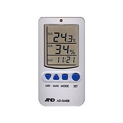アラーム付き温湿度計 AD-5640B,温度測定範囲：0～50.0℃
