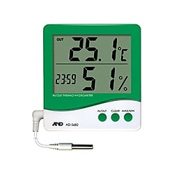時計付き内外温湿度計 AD-5682