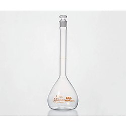 IWAKI メスフラスコ 白