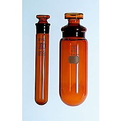 三商印 共通摺合せ遠沈管 茶 丸底 目盛無 10ml 1本入