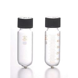 三商印ねじ口遠沈管 キャップ付 丸底 50mL 目盛付
