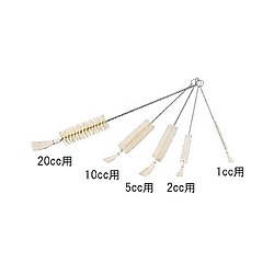 理化学ブラシ　注射器用　山羊毛　スチール柄　TBS-Sシリーズ