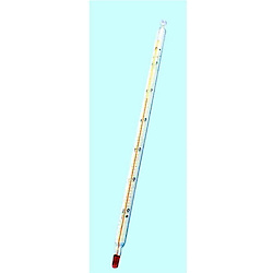 二重管アルコール温度計 0～100℃ 300㎜