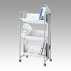 重量型ブックラックワゴン3段