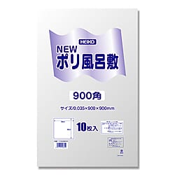 Nポリ風呂敷 900角 透明 水玉