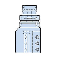 汎用角バイトホルダ180°マルチタイプ（HSKタイプ）