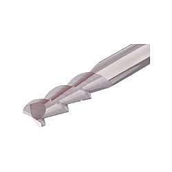 2枚刃 ねじれ角55°アルミ溝加工用 TECA-F2