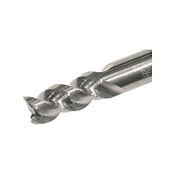 3枚刃 ねじれ角45°アルミ溝加工用 TECA-B3