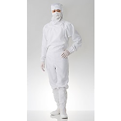 防塵フード一体ツナギ服 白 FC143C-01