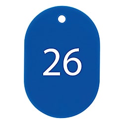 OP 番号札 小 番号入り26～50 青 (25枚入)