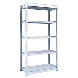 軽中量ボルトレス棚 TUG型 （２００ｋｇタイプ、高さ１８００ｍｍ、５段タイプ）