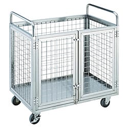 オールステンレス製網台車 （2ドアタイプ）