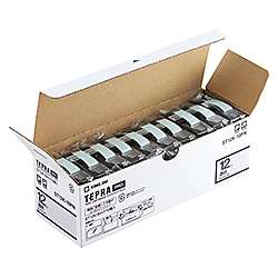 PROテープ エコパック 透明ラベル 12mm 10個入