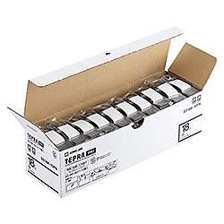 PROテープ エコパック 白ラベル 18mm 10個入