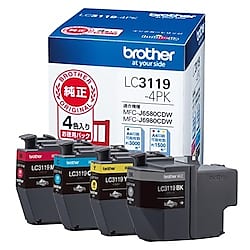 インクカートリッジ 4色パック LC3119-4PK