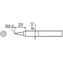 替こて先 CXR-60/CXR-80用  CXR-80RT-B