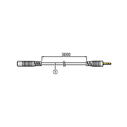 センサ延長ケーブル3m RTH-1210