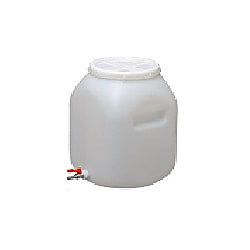 扁平缶 正角 広口 ボールコック付 20L 画像