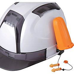 トーヨーセフティ ヘルメット取付用収納式耳栓 NO.1962-OK