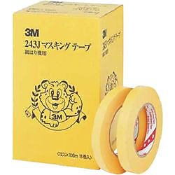 3M マスキングテープ 243J 紙はり機用 15mmX100m