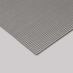 テラモト 筋入ゴム 5mm厚 灰 1m×20m