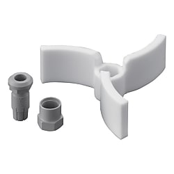 ふっ素樹脂（PTFE） 3枚羽根 スクリュー型攪拌棒 8Φ