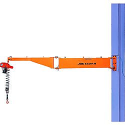 二速選択型（スライドグリップ）電動チェーンブロック付ジブクレーン 柱取付・シンプル型 画像