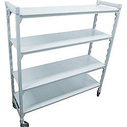 CAMBRO 可動ユニット カムシェルビング プレミアム移動式シェルフ CPMU184867S4
